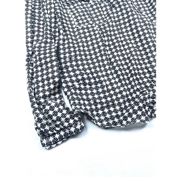 Holding Horses Eyelet Print Popover Tunic Roll Sleeve - Picture 2 of 3